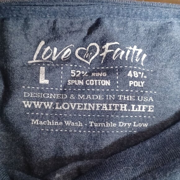 Womens Christian TShirt Size Large God is Faithful in Every Season 1 Thess 5:24 - Picture 7 of 8